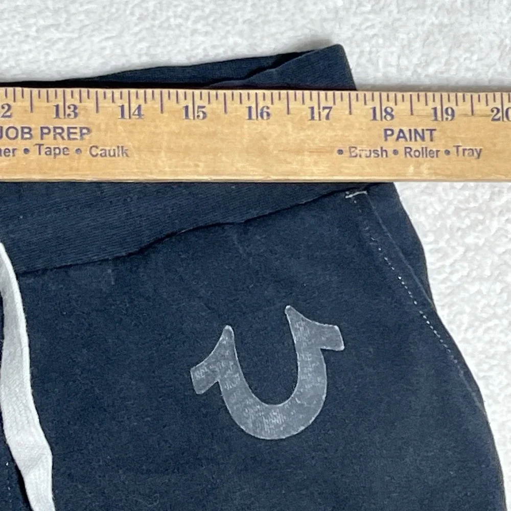 True Religion Classic Logo Jogger Sweatpants Mens Large BLACK ‎ Running Lounge